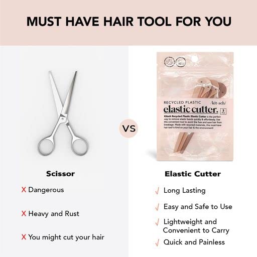 Kitsch Hair Tie Cutter – Pain-Free, No-Damage Tool for Kids, Girls & Toddlers (3pc) - Cart Shape