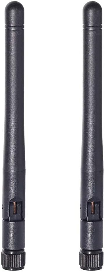 Bingfu Dual Band WiFi 2.4GHz 5GHz 5.8GHz 3dBi MIMO RP-SMA Male Antenna (2-Pack) for WiFi Router Wireless Network Card USB Adapter Security IP Camera Video Surveillance Monitor
