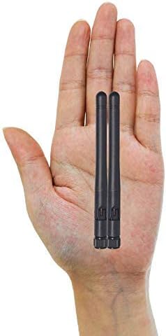 Bingfu Dual Band WiFi 2.4GHz 5GHz 5.8GHz 3dBi MIMO RP-SMA Male Antenna (2-Pack) for WiFi Router Wireless Network Card USB Adapter Security IP Camera Video Surveillance Monitor