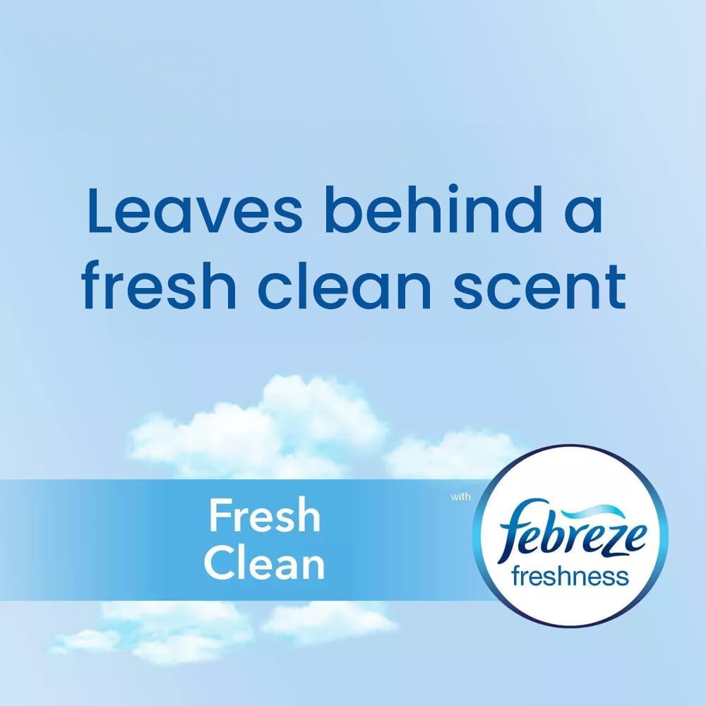 Glad OdorShield Small Trash Bags, Febreze Fresh Clean, 4 Gal, 26 Ct (Package May Vary)