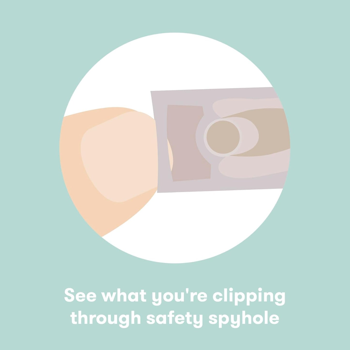 Frida Baby NailFrida Baby Nail Clippers & Nail File & Buffer for Newborns and Up, Safety Spyhole, Nickel Free, Curved Clipper to Fit Babies Nails