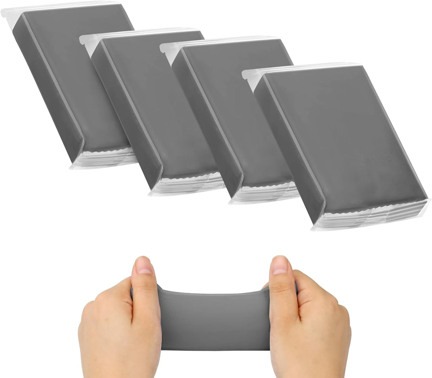 Car Clay Bar 4 Pack 400g, Premium Grade No Scratch Magic Clays Bars Detailing Cleaner Kit Glass Deatil Cleaning with Washing and Adsorption Capacity for Auto SUV,RV,Truck