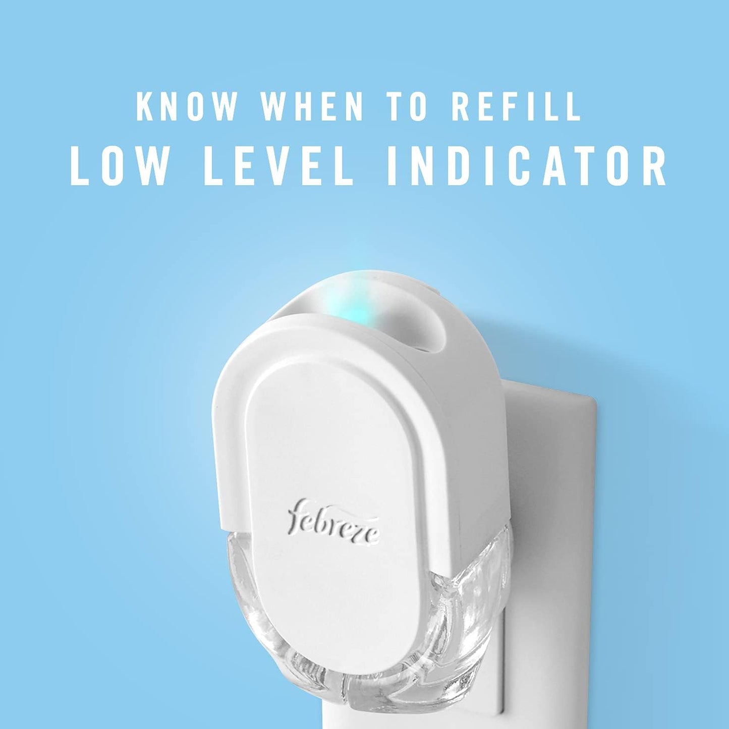 Febreze Plug In Air Freshener, Odor-Fighting Scented Oil Refill, Gain Moonlight Breeze, 3 Refills