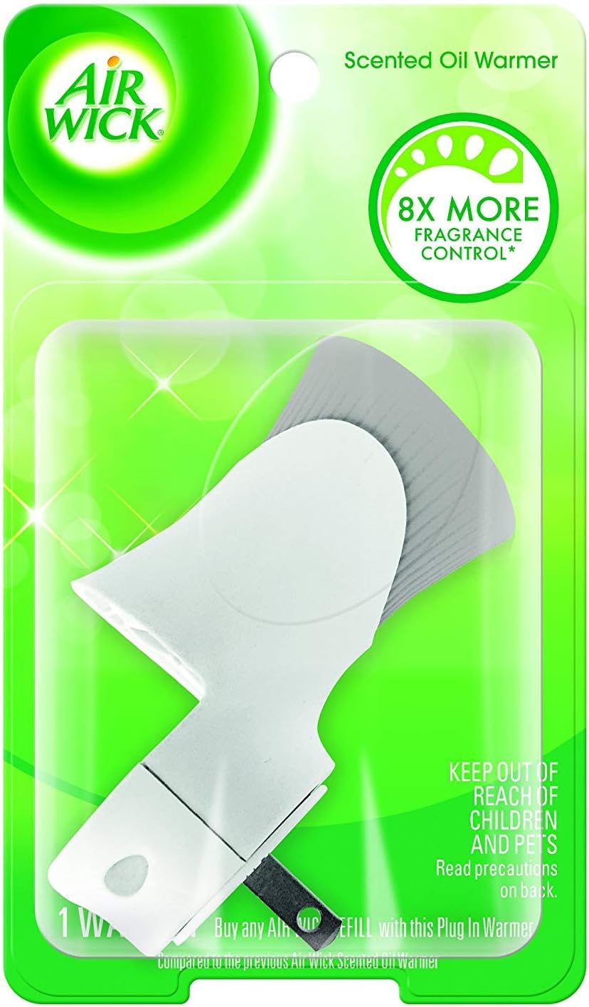 Air Wick plug in Scented Oil Warmer, White, 1 Count, Essential Oils, Air Freshener
