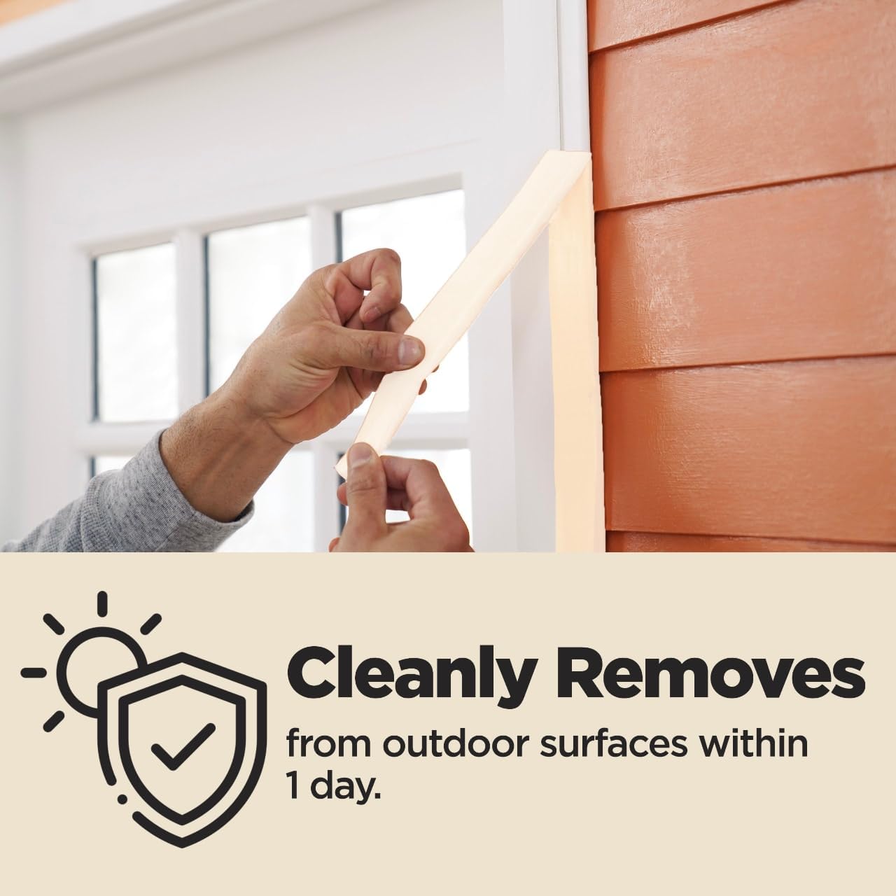 Scotch General Purpose Masking Tape, 1.88 in x 60.1 yd, Beige, Sticks for Up to 5 Days, Removes Easily Without Leaving Sticky Residue, Easy-to-Tear Masking Tape (2050-48MP)