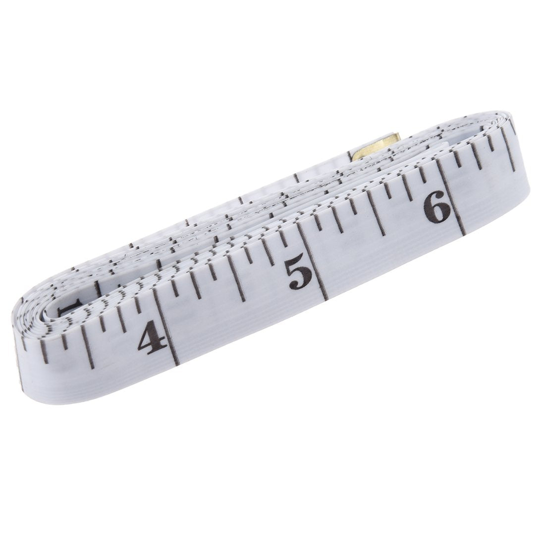GDMINLO Soft Tape Measure Double Scale Body Sewing Flexible Tailor Craft Vinyl Ruler for Weight Loss Medical Body Measurement, Has Centimetre Scale on Reverse Side 60-inch(White)
