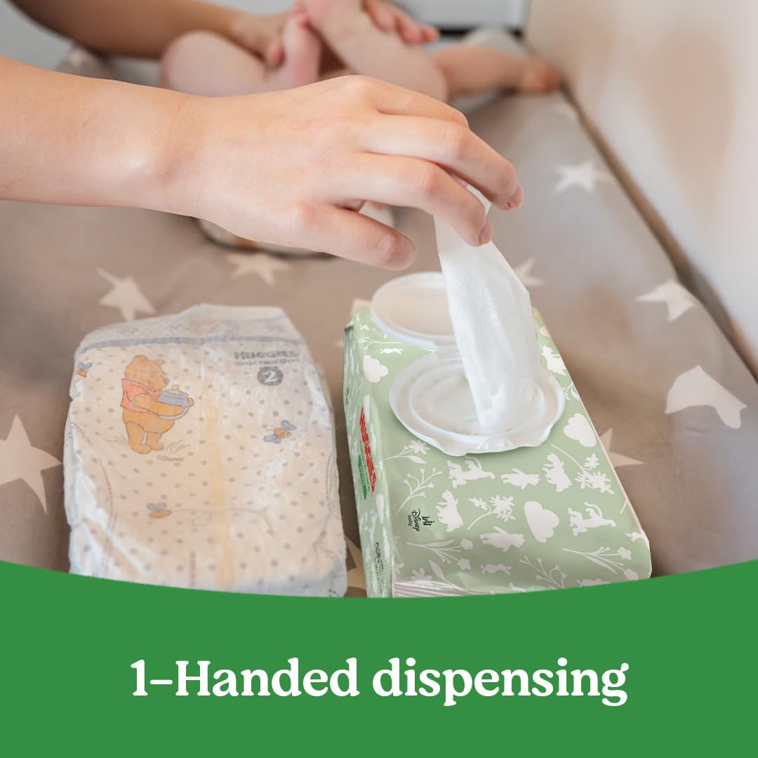 Huggies Natural Care Sensitive Baby Wipes – 768 Count (12 Flip-Top Packs), Unscented & Hypoallergenic