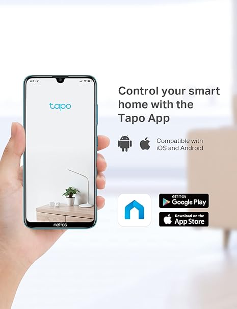 TP-Link Tapo 1080P Indoor Security Camera for Baby Monitor, Dog Camera w/Motion Detection, 2-Way Audio Siren, Night Vision, Cloud & SD Card Storage, Works w/Alexa & Google Home (Tapo C100)