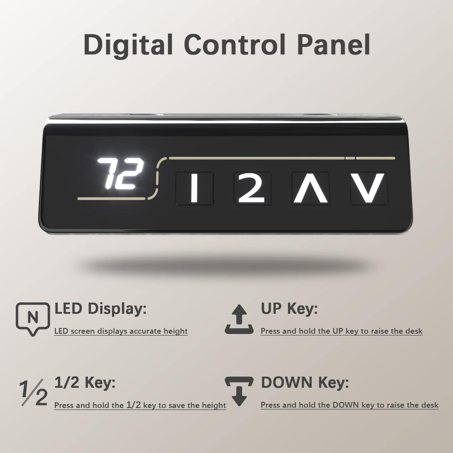 Furmax 55 x 24 Inches Electric Height Adjustable Standing Desk Large Sit Stand Up Desk Home Office Computer Desk Memory Preset with T-Shaped Metal Bracket, Black