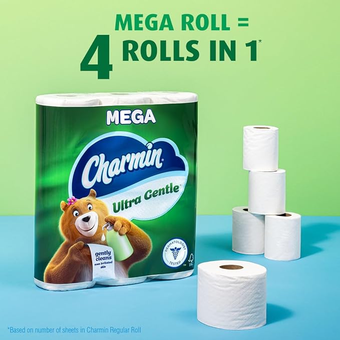 Quilted Northern Ultra Soft & Strong Toilet Paper, 18 Mega Rolls = 72 Regular Rolls, 5X Stronger, Premium Soft Toilet Tissue with Recyclable Paper Packaging