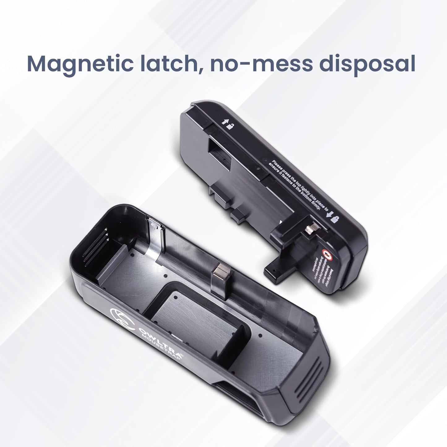 OW-2 Indoor Electric Mouse Trap 2 PCS, Instant Kill Rodent Zapper with Pet Safe Trigger, Black