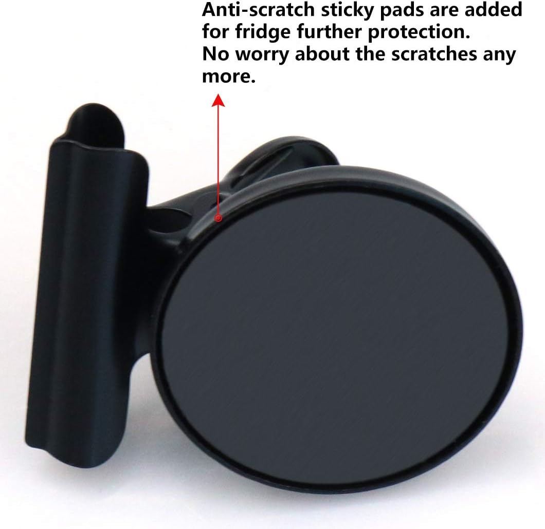 12pack Fridge Magnets Refrigerator Magnets Magnetic Clips Heavy Duty Detailed List Display Paper Fasteners on Home& Office& Teaching (Black, 12)