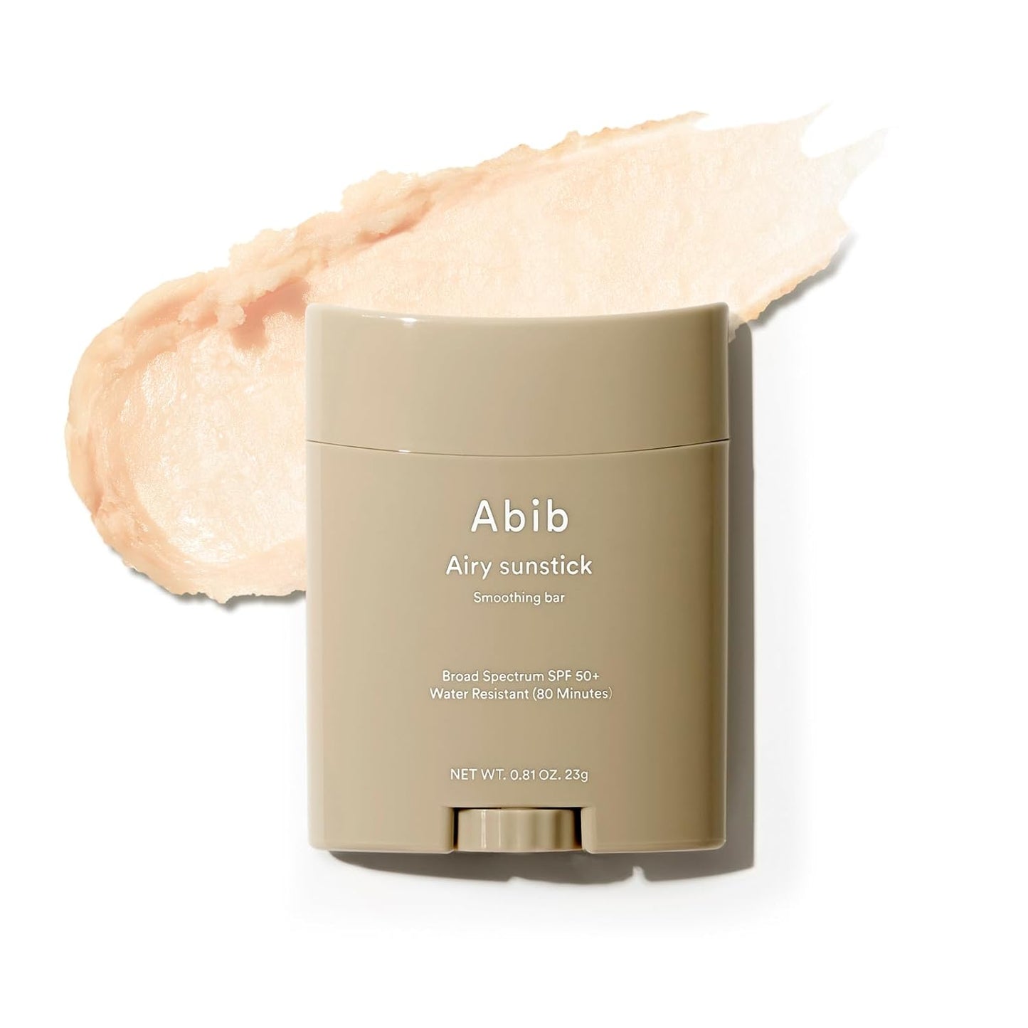 Abib Airy Sunstick SPF50+ 0.81oz | Korean Sunscreen Stick, No Whitecast, Water-Resistant - Cart Shape