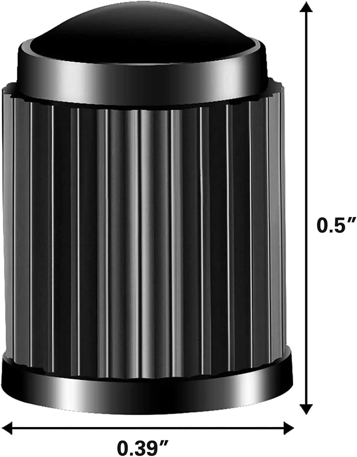 CKAuto 50 Pack Tire Valve Caps, Plastic Valve Stem Caps with O Rubber Seal, Universal Stem Covers for Cars, SUVs, Bike and Bicycle, Trucks, Motorcycles, Airtight Seal Dust Proof, Black 5 Dollar Item