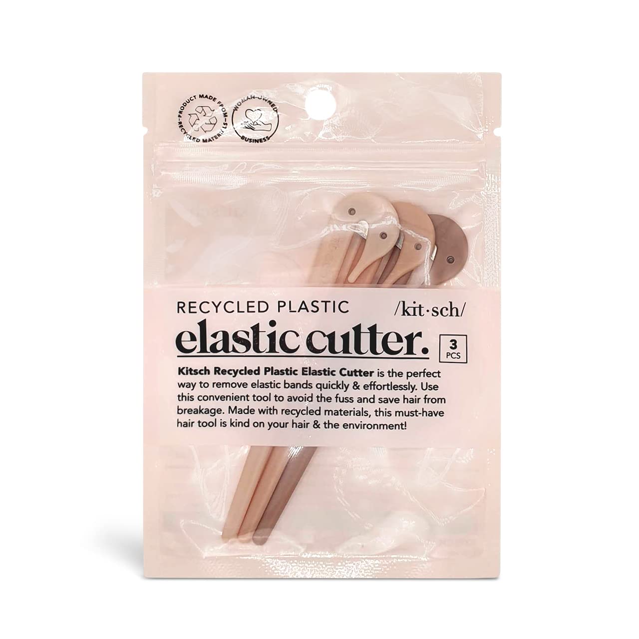 Kitsch Hair Tie Cutter – Pain-Free, No-Damage Tool for Kids, Girls & Toddlers (3pc) - Cart Shape