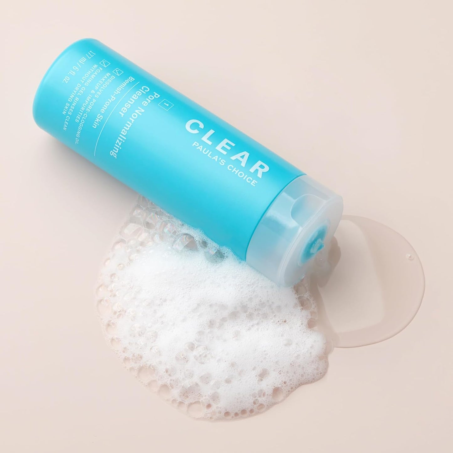 Paula's Choice CLEAR Pore Normalizing Facial Cleanser, Acne Daily Face Wash, Salicylic Acid Face Cleanser for Clogged & Enlarged Pores, Redness & Blackheads, Fragrance Free