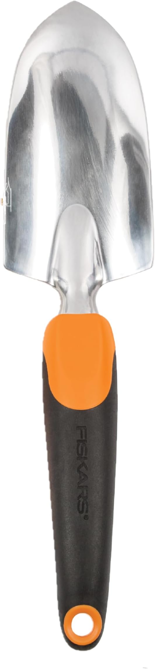 Fiskars Ergo Garden Trowel for Digging and Planting, Heavy Duty Gardening Hand Tool with Hanging Hole - Cart Shape
