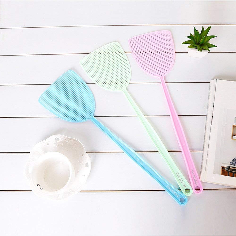 Fly Swatter, Strong Flexible Manual Swat Set Pest Control, Assorted Colors (3 Pack)