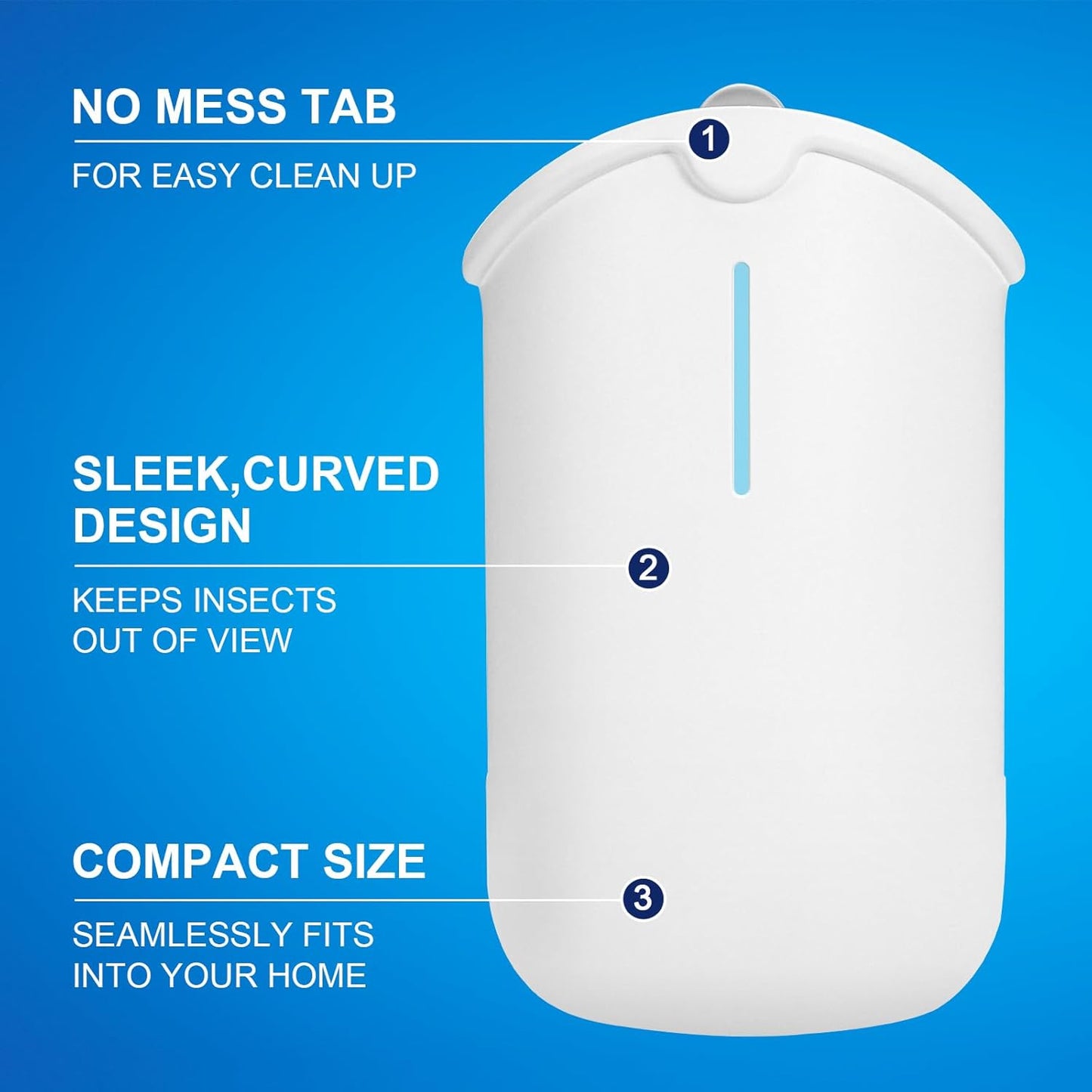 2 Flying Insect Traps & 2 Cartridges - Compatible with M364A Refill - Plug in Fruit Fly Trap for Indoor - Bug Catcher for Gnats, House & Fruit Flies - Use in Any Room (2 Device & 2 Cartridges)