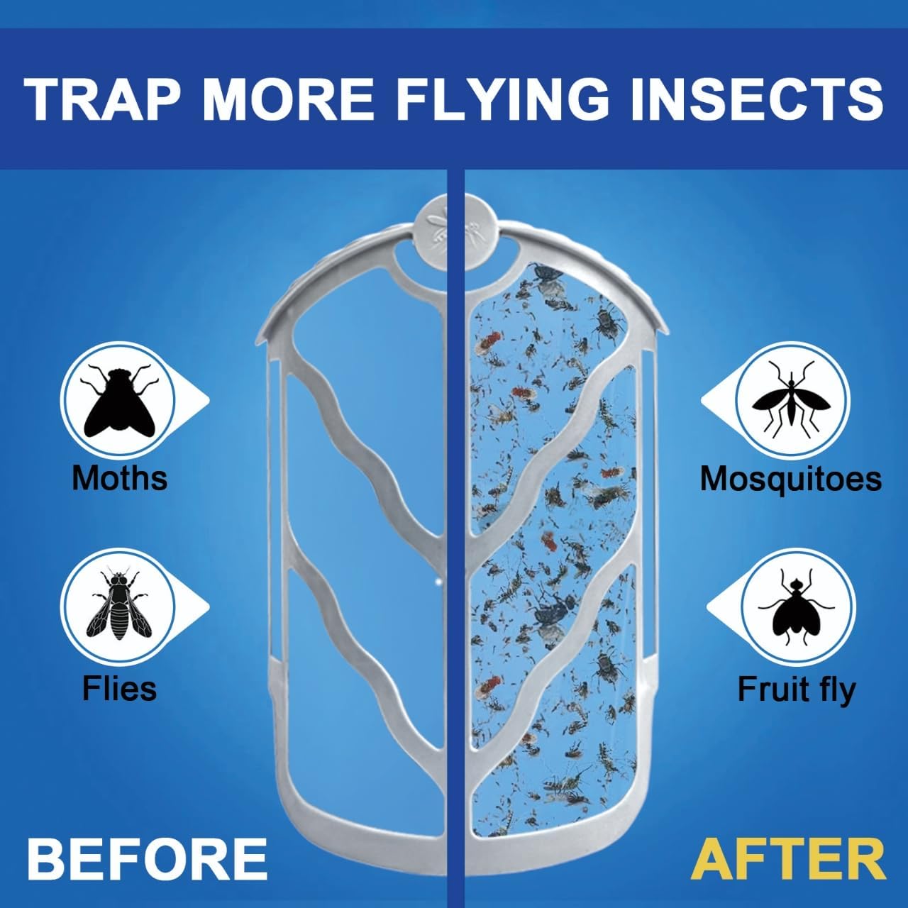BAIMNOCM 33 Pack Refills Cartridge Compatible with Zevo Flying Insect Trap Refill M364 M364A and Max, White