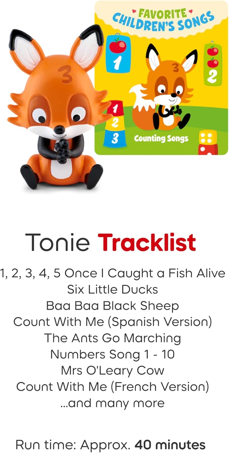 Tonies Favorite Children's Songs: Counting Songs Audio Toy Figurine