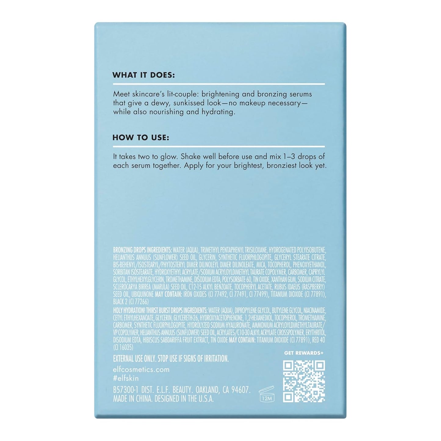 e.l.f. SKIN The Hottest Drops Duo, Holy Hydration! - Cart Shape