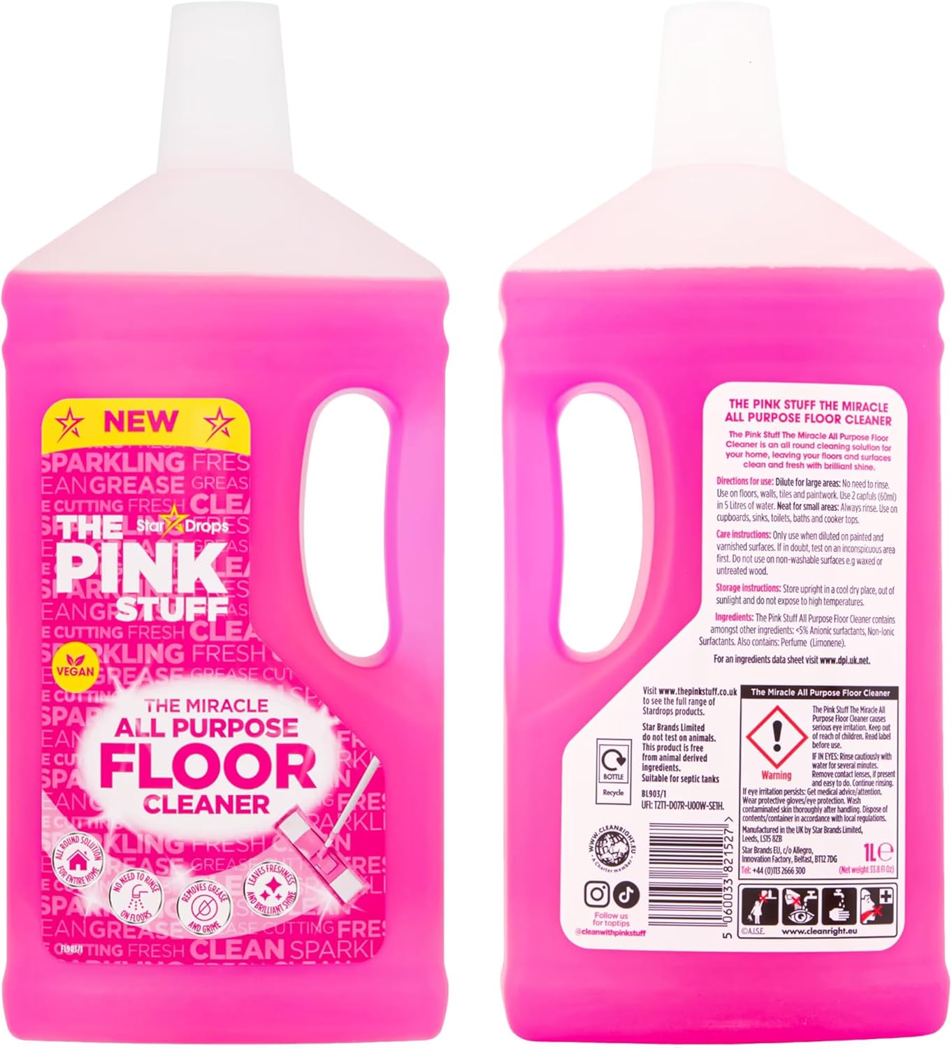 Stardrops - The Pink Stuff - The Miracle All Purpose Floor Cleaner 33.8fl oz