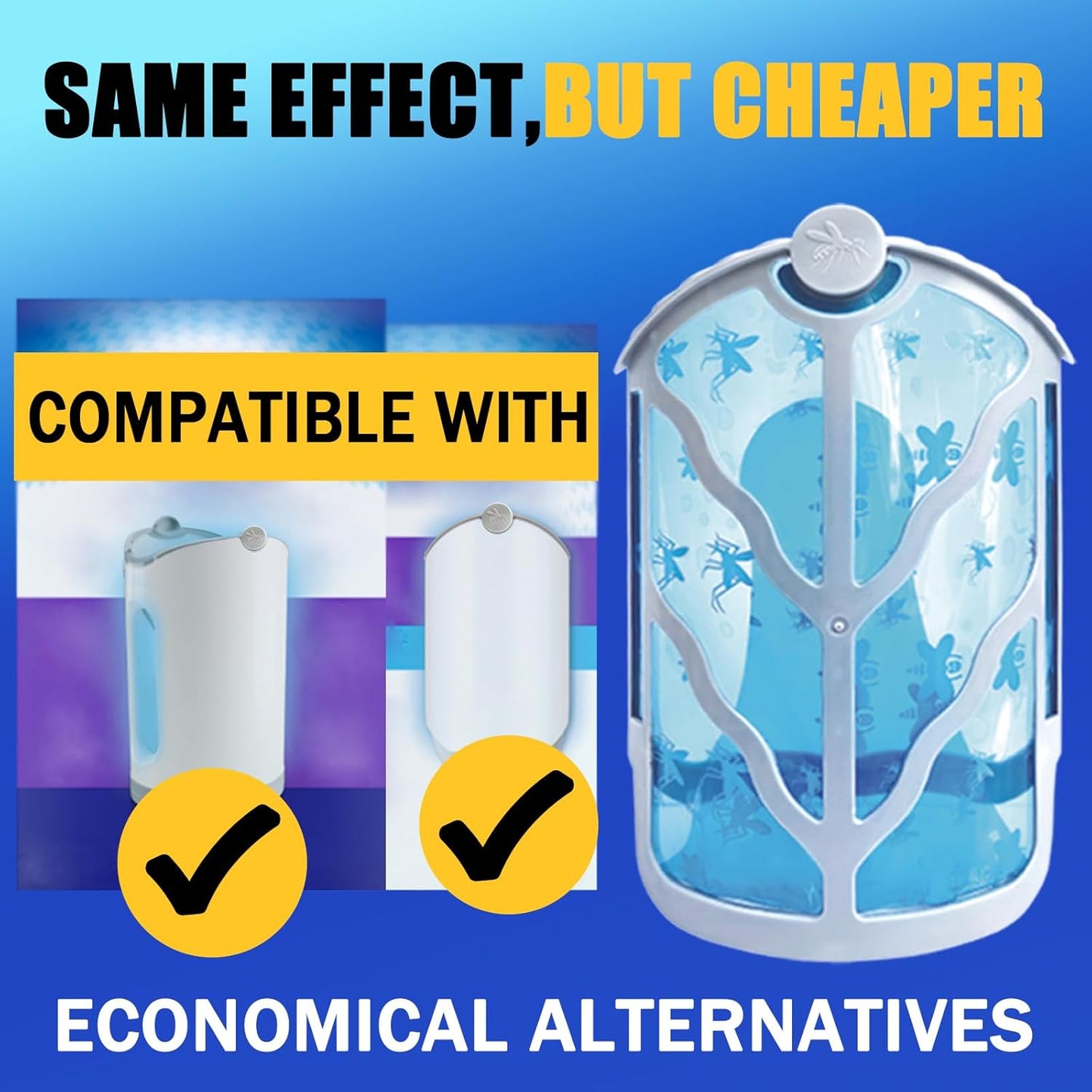 BAIMNOCM 33 Pack Refills Cartridge Compatible with Zevo Flying Insect Trap Refill M364 M364A and Max, White