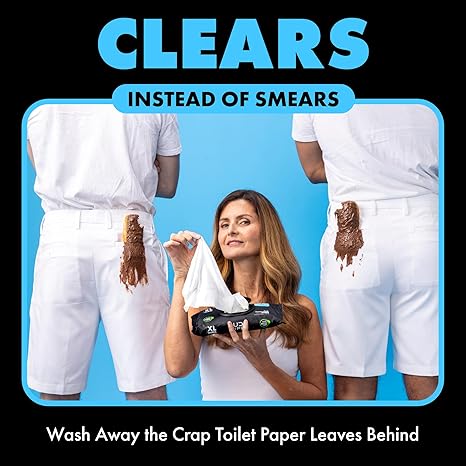 DUDE Wipes - Flushable Wipes - 6 Pack, 288 Wipes - Unscented Extra-Large Adult Wet Wipes - Vitamin-E & Aloe - Septic and Sewer Safe