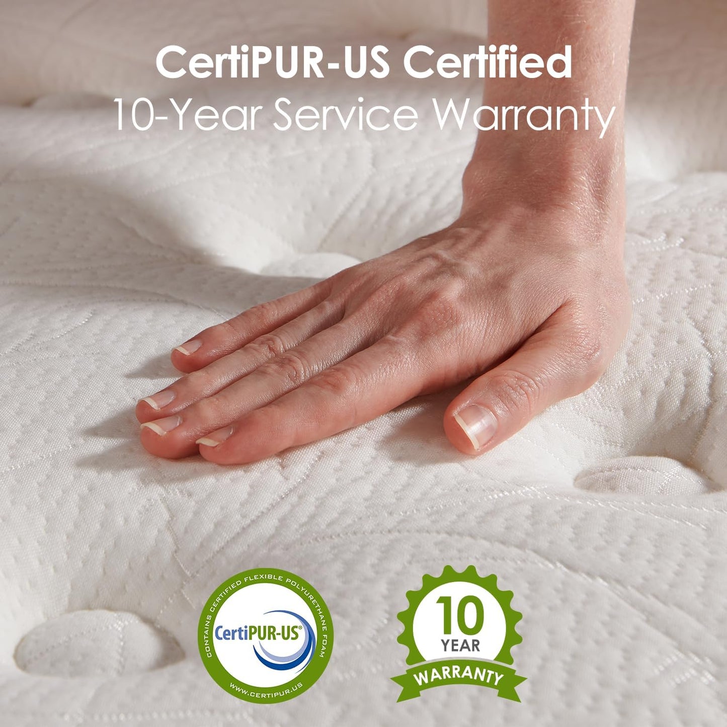 King Size Mattress 12 Inch - Medium Firm Hybrid Memory Foam Mattress with Individual Pocket Springs for Pressure Relief & Motion lsolation, CertiPUR-US Certified, Fiberglass-Free, 80" x 76"