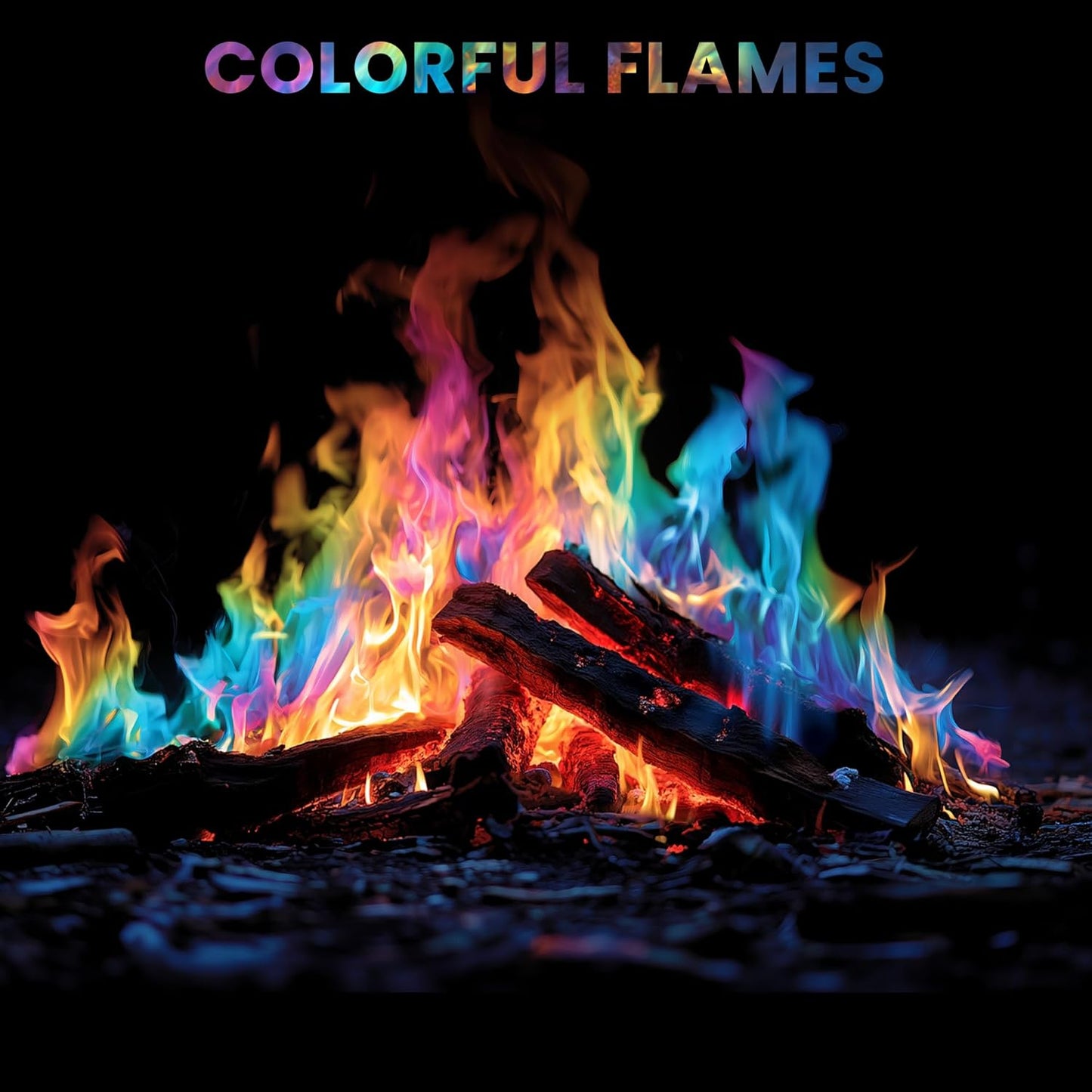 Magical Flames Fire Color Changing Packets Fire Pit (25 Pack), Fire Color Packets for Camping Essentials, Campfire, Bonfire & Fireplaces, Campfire Accessories