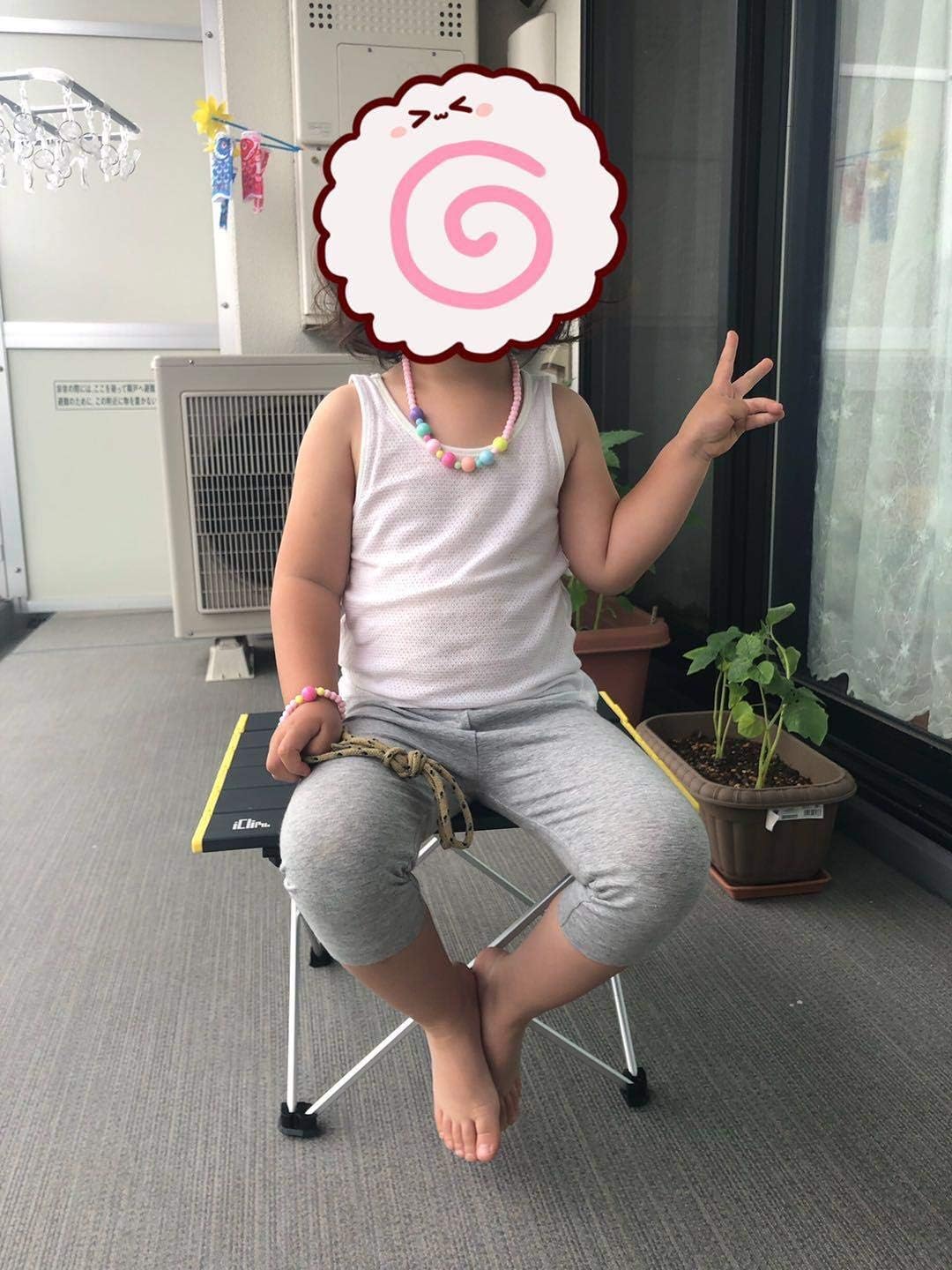 iClimb Ultralight Compact Camping Folding Table with Carry Bag (Black - S)