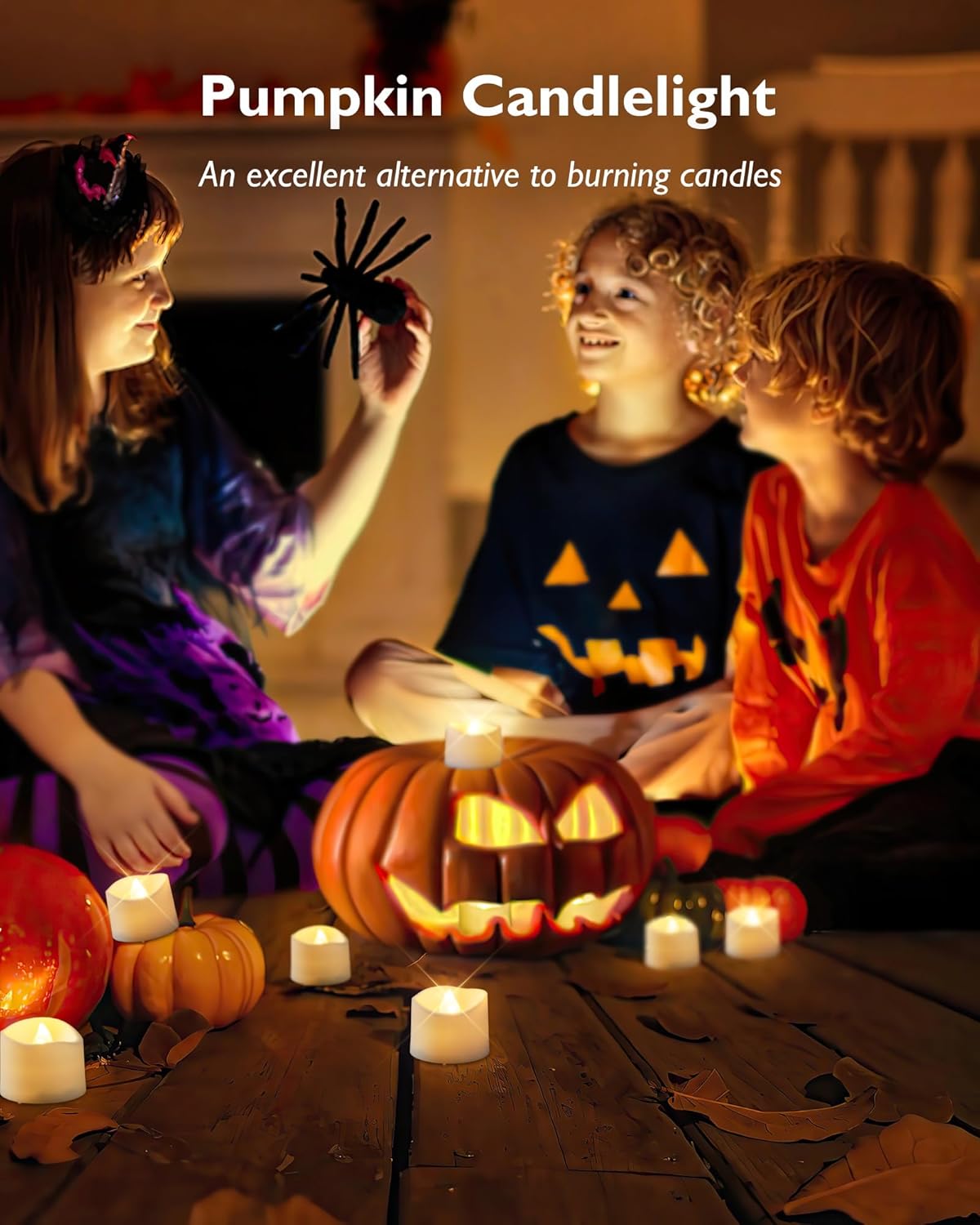 Homemory 12Pcs Flickering Flameless Candle Battery Operated, 200+Hours Fake Electric LED Tea Lights for Votive, Centerpiece Table Decorations, Wedding, Aniversary, Halloween,