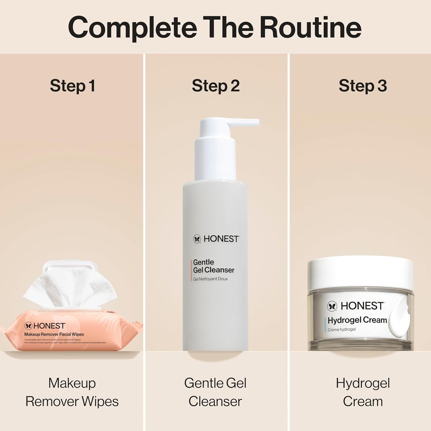 Honest Beauty Fragrance-Free Makeup Remover Wipes | Hypoallergenic, Plant-Based, 30 Count - Cart Shape