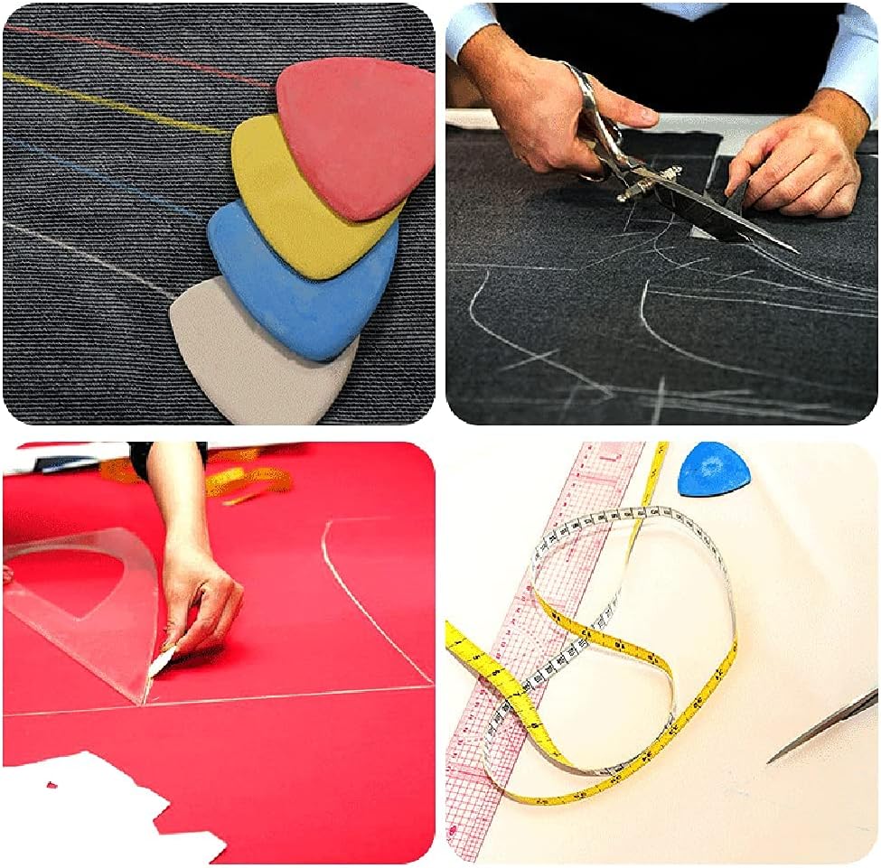 Triangle Tailors Chalk,Sewing Fabric Chalk and Fabric Markers for Quilting,Sewing Supplies Accessories (10Pcs)