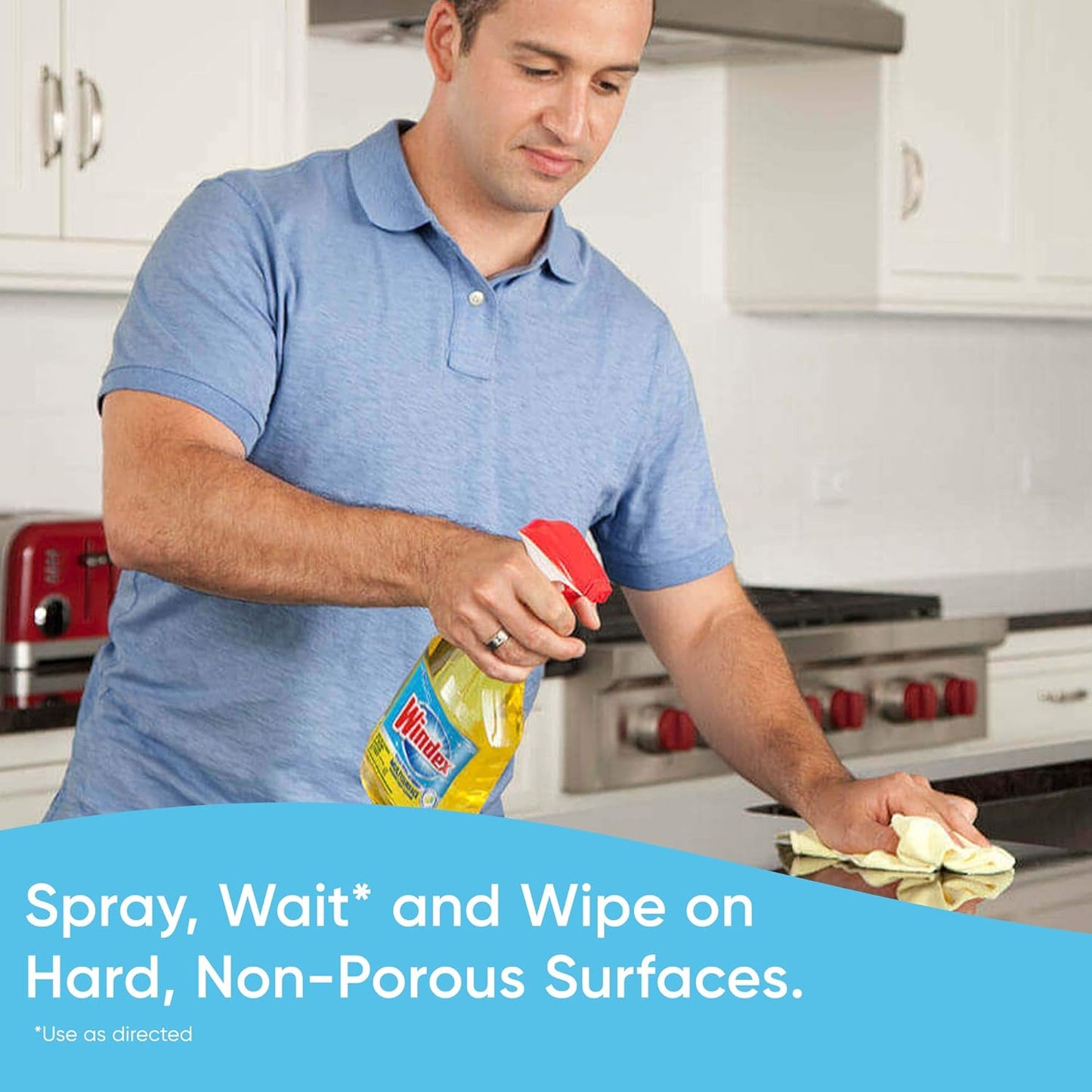 Windex Multipurpose Cleaner Disinfectant Spray Bottle, Packaging Designed to Prevent Leakage and Breaking, Surface Cleaning Spray, Citrus Fresh Scent, 23 Fl Oz