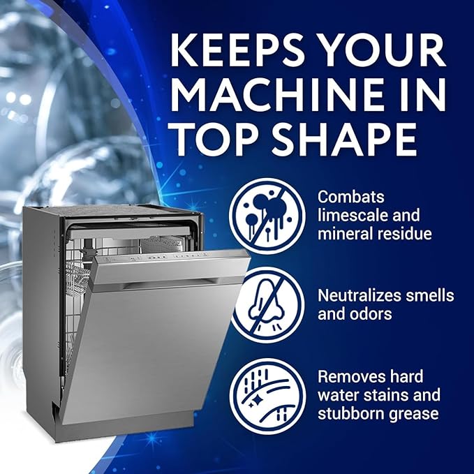Impresa Dishwasher Cleaner and Deodorizer - 16 Tablets - Eliminates Limescale and Mineral Buildup - Removes Unwanted Odors - Compatible with Most Dishwashers - Fresh Scent - Dishwasher Pod Cleaner