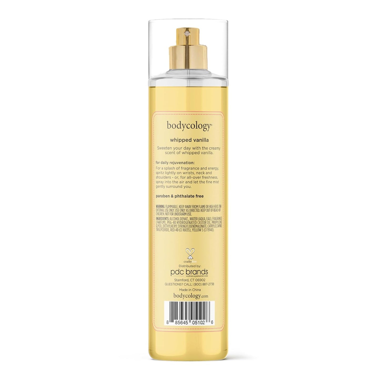 Bodycology Long-Lasting Fragrance Body Mist, Whipped Vanilla, 8 fl oz - Cart Shape