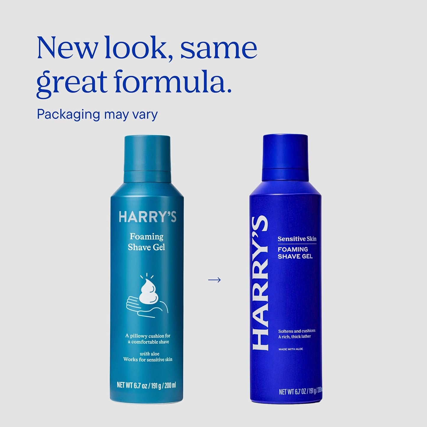 Harry's Foaming Shave Gel for Men with Aloe - (3 Pack) 6.7oz - Soothes and Cushions Skin for Shaving - Safe For Sensitive Skin