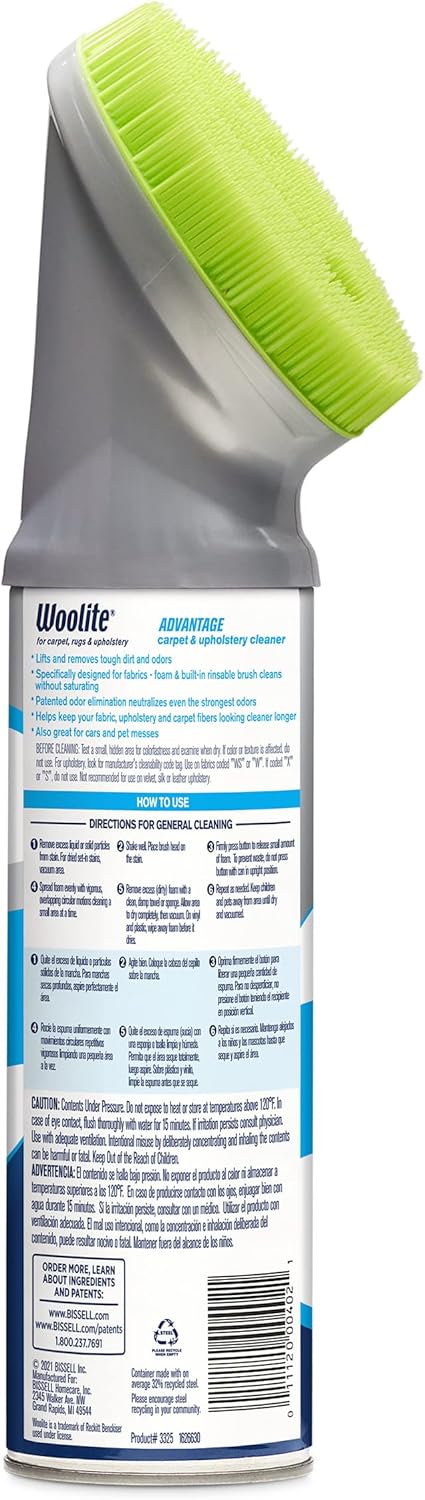Bissell Woolite Advantage Carpet & Upholstery Cleaner 4 Pack, 3325