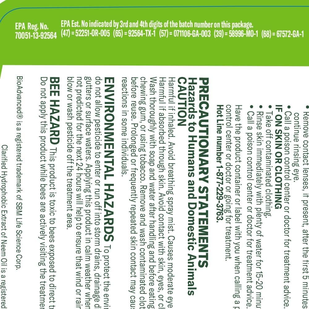 BioAdvanced Organics Brand Neem Oil, Ready-to-Use, 24 oz