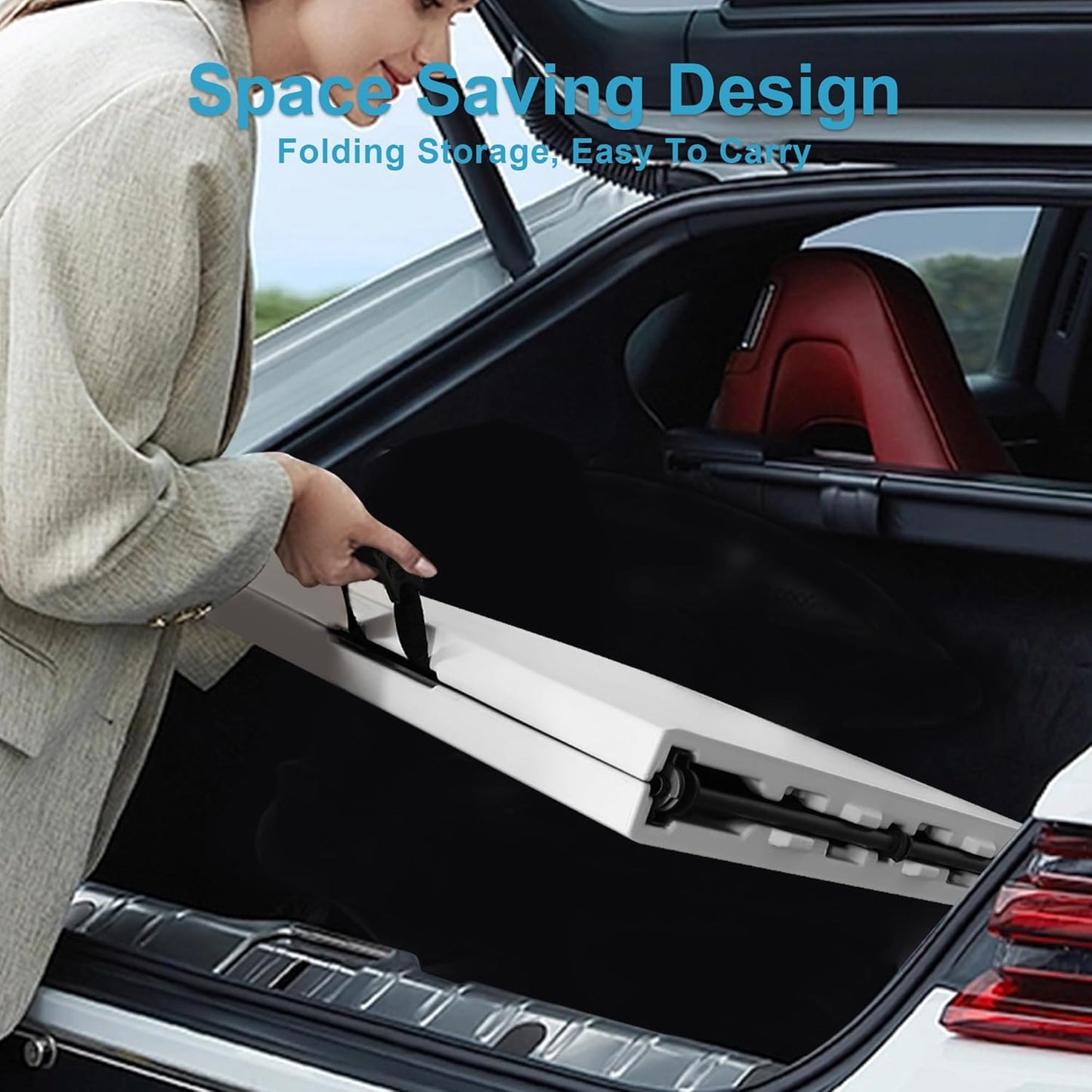 Bblife 6FT Folding Tables Heavy Duty Folding Table, Multi-Functional Fold up Table for Outdoor Camping Picnic Parties, Indoor Events White Training Table with 330lbs Static Weight Capacity