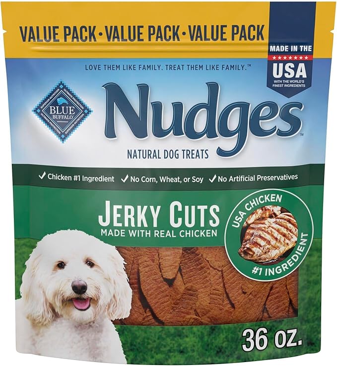 Blue Buffalo Nudges Jerky Cuts Natural Dog Treats Chicken