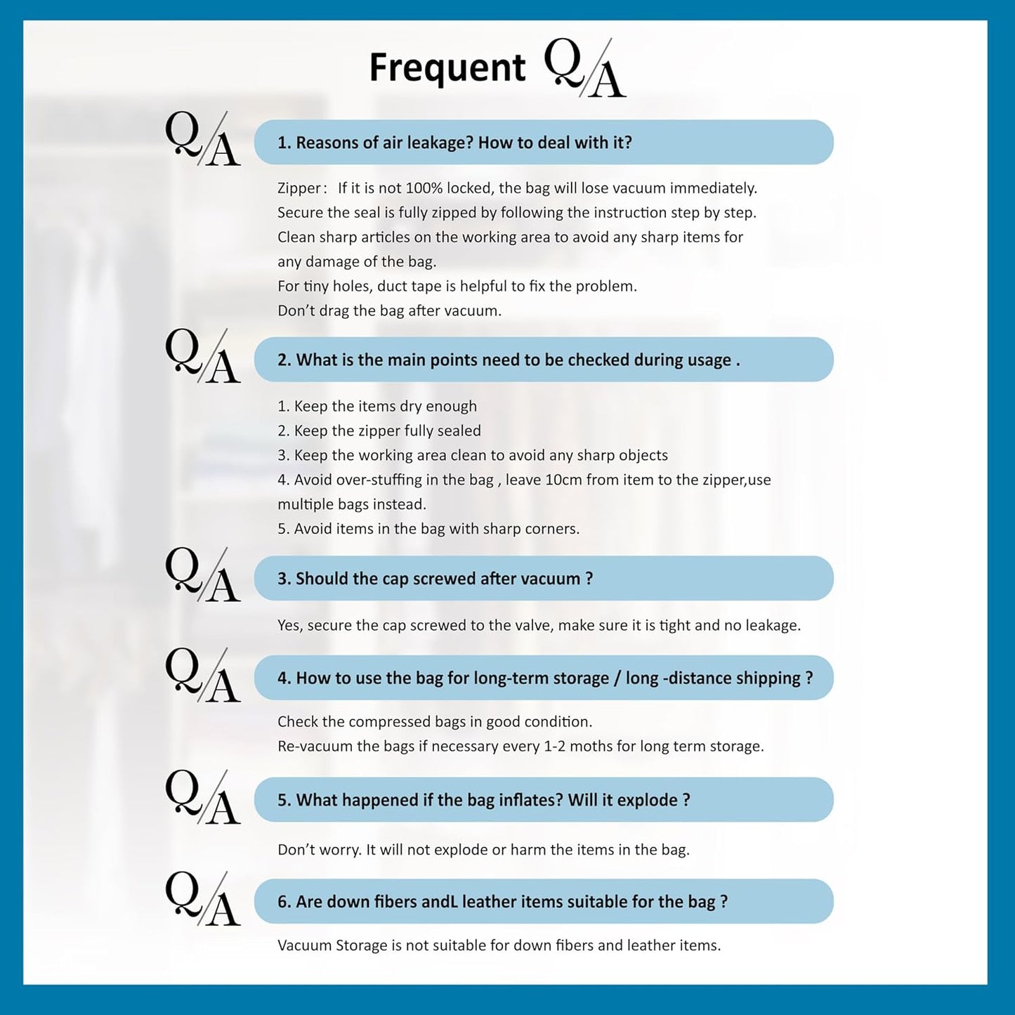 20-Pack Vacuum Storage Bags with Hand Pump – Space Saver Bags for Comforters, Blankets & Clothes