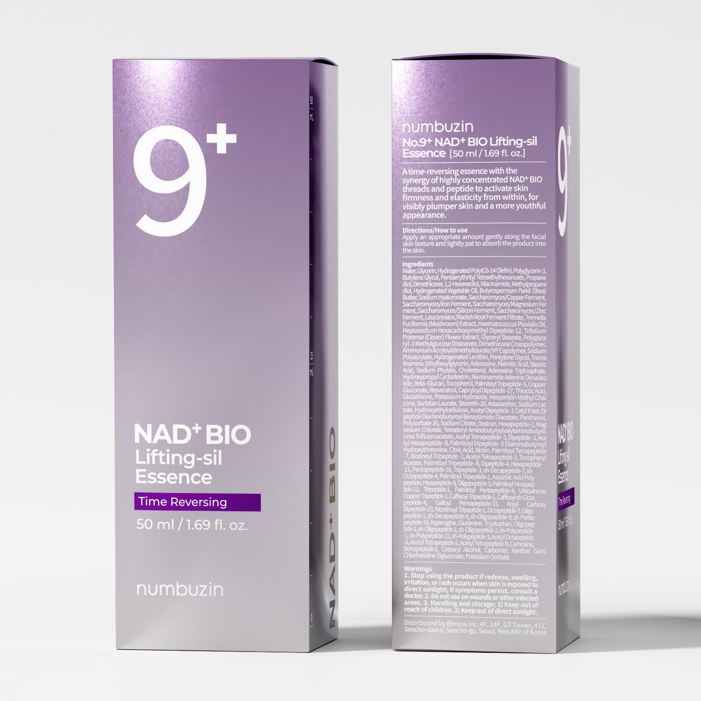 Numbuzin No.9 Essence | NAD+ BIO Lifting Serum for Firming & Wrinkles | 1.69 fl. oz. - Cart Shape
