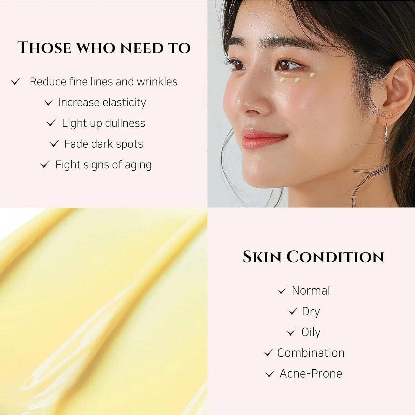 Joseon Revive Eye Serum with Retinal & Niacinamide for Puffy Eyes, Wrinkles, Dark Circles - Cart Shape