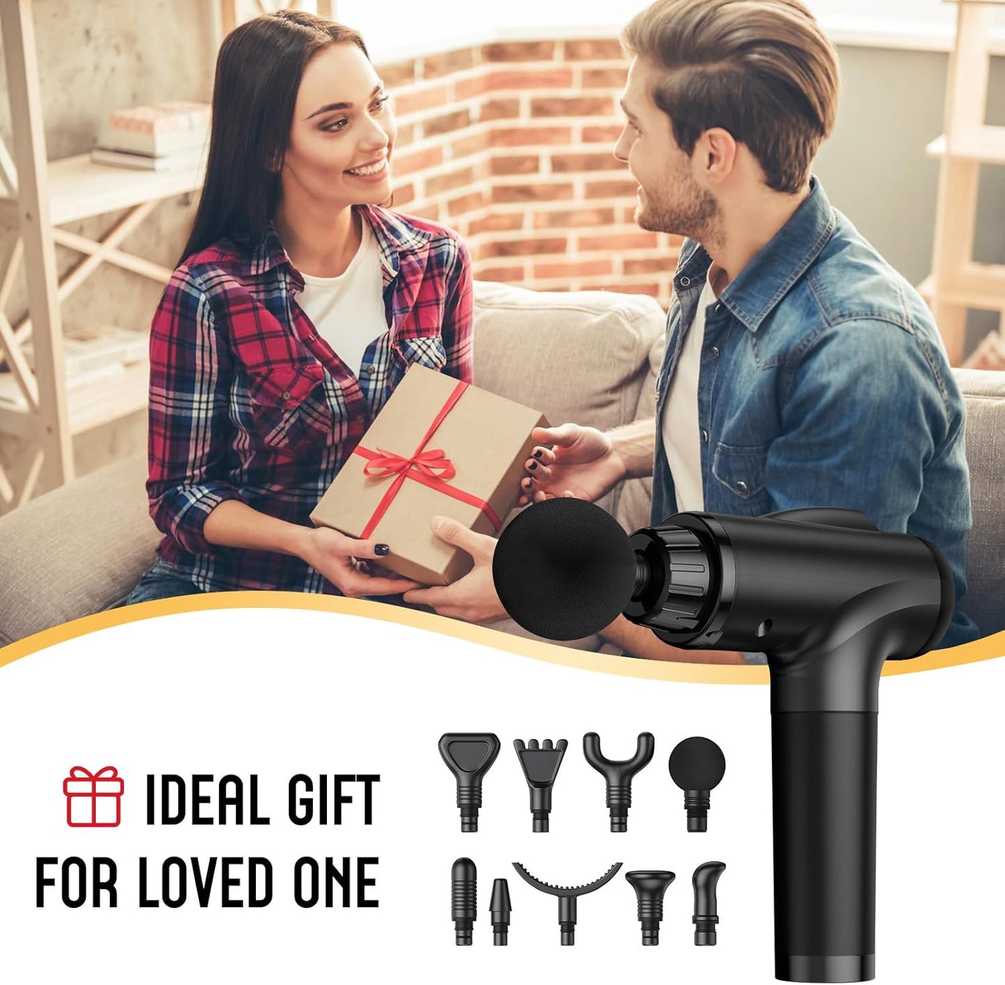 Massage Gun Deep Tissue, Handheld Electric Muscle Massager, High Intensity Percussion Massage Device for Pain Relief with 9 Attachments,Pallet of Product