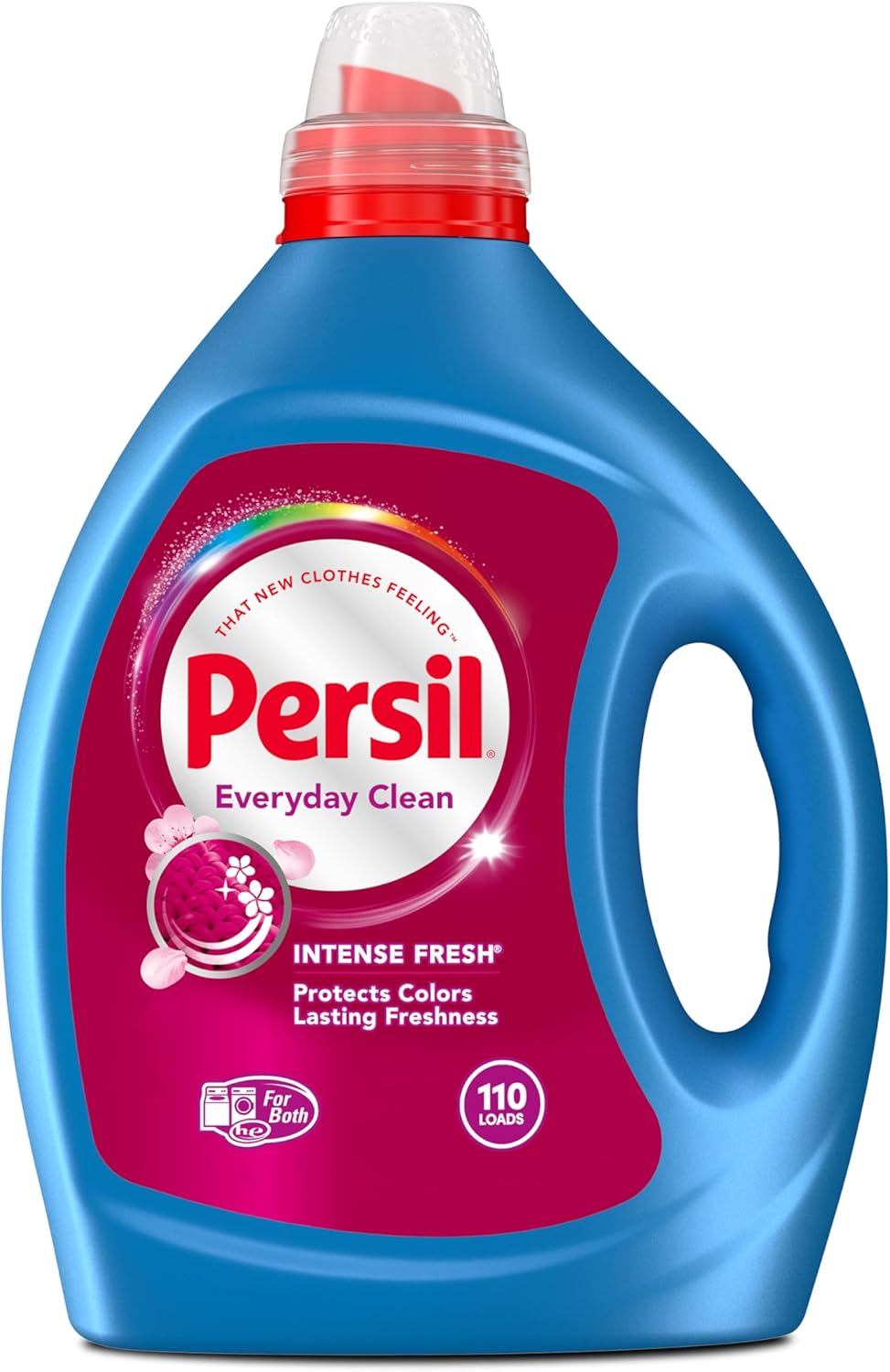 Persil Intense Fresh Everyday Clean, Liquid Laundry Detergent, High Efficiency (HE), Deep Stain Removal, 2X Concentrated, 82.5 fl oz, 110 Loads