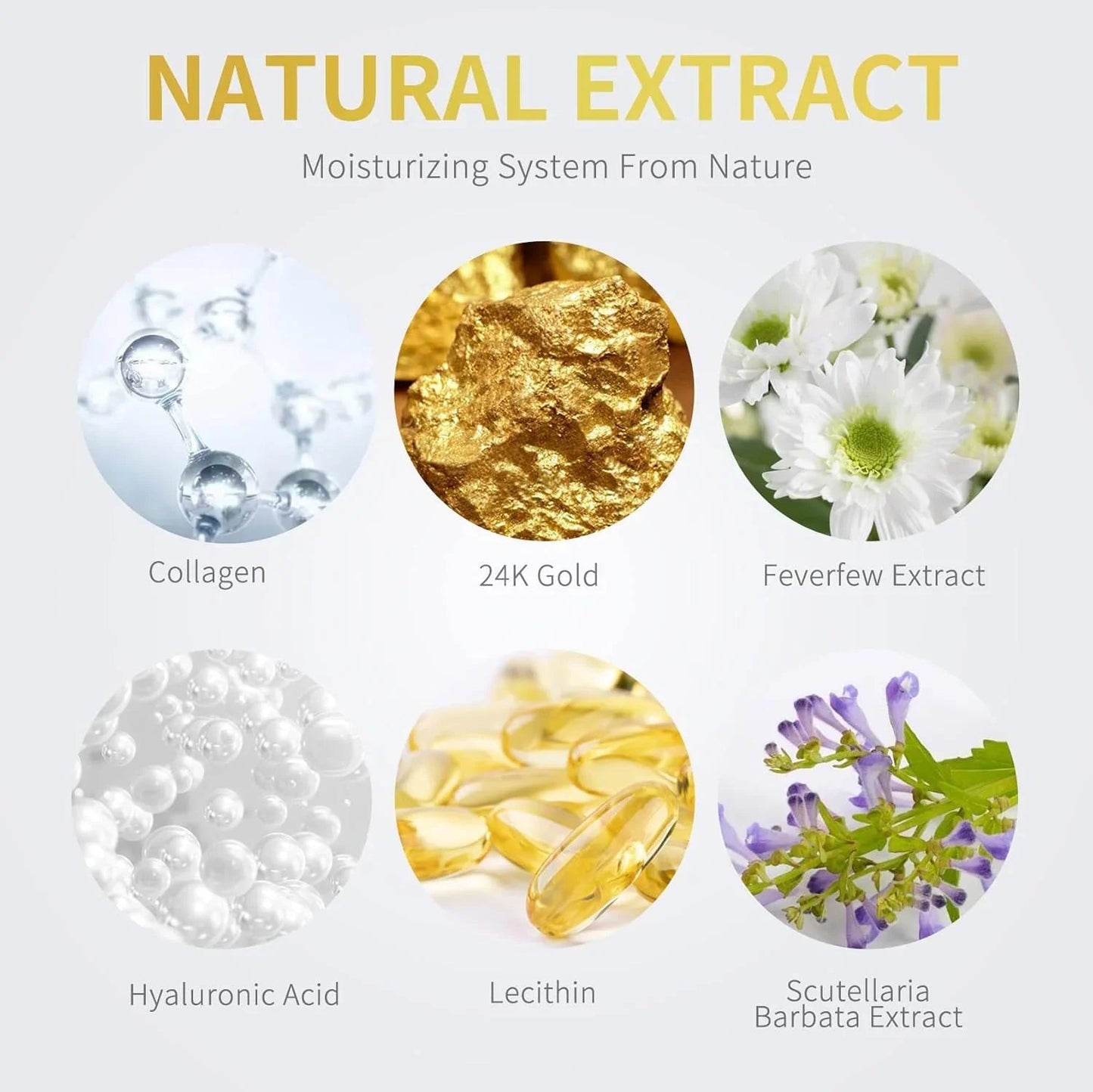 24K Gold Under Eye Patches – 60pcs for Dark Circles, Puffiness & Wrinkles Care - Cart Shape