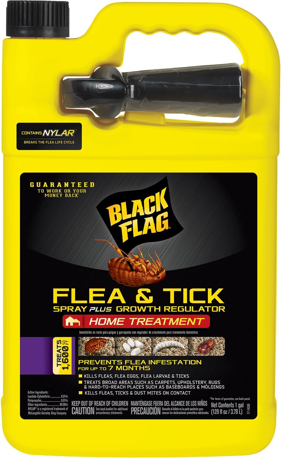 Black Flag Extreme Flea Killer Plus Growth Regulator RTU for Insects, 1-gal, 128 Oz